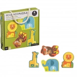 Petit Collage Primo Puzzle Cuccioli Safari