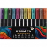 Pennarelli Metallici Acrilici 12 pz per uso universale