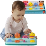 Fisher-Price giocattolo pop-up attivo per neonati – premi, fai scorrere e ruota