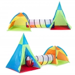 Parco giochi da campeggio per bambini 3 in 1 igloo tipi tunnel IPLAY