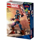 lego marvel statuetta captain america da costruire
