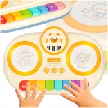 Pianoforte interattivo per bambini organo educativo beige