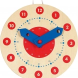 Orologio in legno per l'apprendimento del tempo