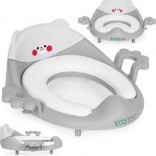 Riduttore WC per bambini con maniglie e morbida imbottitura, grigio, ECOTOYS