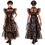 Costume di carnevale – abito da ragazza WEDNESDAY Rave’n Dance 134–140 cm