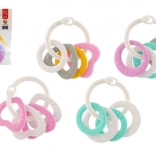 Set dentaruolo con anelli di plastica colorati