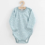 Body neonato completamente apribile NEW BABY Classic II dino, menta, taglia 56 (0–3 mesi)