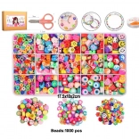 Set di perline colorate 1000 pz per creazioni fai‑da‑te