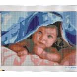 Pittura diamantata Bambino carino 30x40 cm