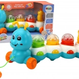 Bruco trainabile colorato con luci e suoni