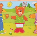 WOODY puzzle da vestire – famiglia di orsetti