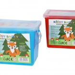 Gessetti da marciapiede colorati in secchiello – 15 pezzi