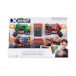 Set di blaster X-SHOT Skins Menace – 4 pz, 24 dardi