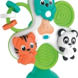 Giostrina per bambini con animaletti per seggiolone con ventosa