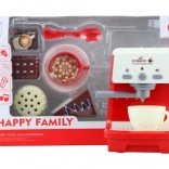 Macchina da caffè per bambini con torte a batteria