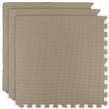 Tappetino in schiuma HUMBI 180 × 60, grandi puzzle impermeabili, sicuro per bambini, 3 pezzi, beige chiaro