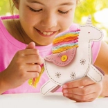 Kit 4M per cucire un portamonete a forma di unicorno