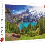 Puzzle Lago Oeschinen Alpi 1500 pezzi