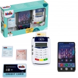 Terminale di pagamento POS giocattolo con smartphone e accessori KLEIN