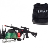 Set della polizia con casco