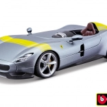 Ferrari Monza SP1 argento/blu modello in metallo 1:24