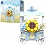 Kit di costruzione Pantasy carretto floreale con girasole, 265 pezzi