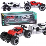 Auto fuoristrada con rimorchio e macchinina sportiva