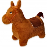 Cavallino saltante con copertura e pompa