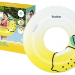 Bestway ciambella gonfiabile da nuoto con maniglie limone 114 cm