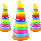 Piramide di anelli colorati