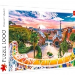 puzzle 1000 pezzi – tramonto su BARCELLONA