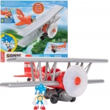 Sonic The Hedgehog Tornado Biplane set con mini-figura di Jakks Pacific