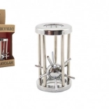 Rompicapo metallico Riccio nella gabbia, cromato