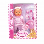 Bambola Bambolina parlante rosa