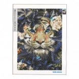 Pittura Diamante Tigre Nascosto 30x40 cm