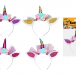 Cerchietto carnevalesco unicorno per bambini