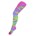 Collant per bambini in cotone con motivo mimetico verde‑rosa NEW BABY