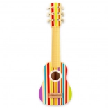 Chitarra arcobaleno in legno per bambini
