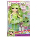 Rainbow High sorellina fata piccola Emerald – bambola verde con ali e animaletto