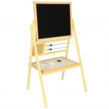 Lavagna magnetica in legno per bambini con gesso e abaco