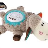 pecorella di peluche con proiettore e melodie 35 × 22 cm, luce notturna per bambini 6m+