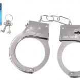 Manette di polizia in metallo con chiave per bambini