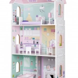 Casa di bambole in legno Jagodowa Residence di Ecotoys