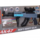 Mitragliatrice con 12 proiettili in gommapiuma ed effetti 62 cm