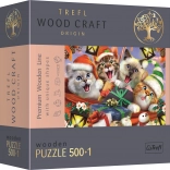 Puzzle in legno Gatti di Natale 501 pezzi