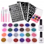 Grande set di tatuaggi glitter