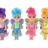 Bambola fata con ali 15 cm, assortimento colori