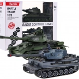 Carri armati radiocomandati T–34 vs Tiger in scala 1:28 – set da battaglia 2,4 GHz
