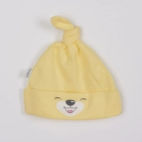 Cappellino neonato in cotone BOBAS FASHION Lucky – giallo