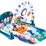 Tappetino gioco interattivo con pianoforte blu